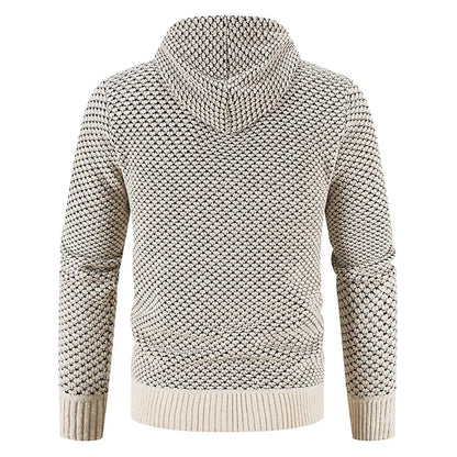 Cardigan Gebreide Homme – Polaire-Voering Rits Winterjack