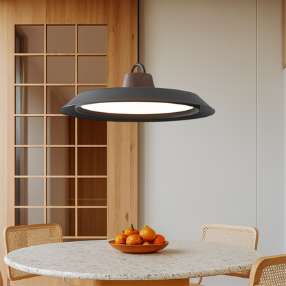 Suspension scandinave en bois et métal pour la décoration de la salle à manger