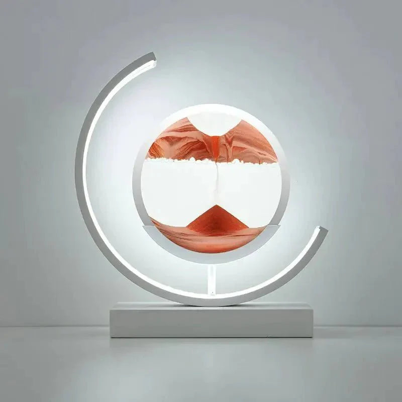 Lampe de nuit LED en forme de croissant de lune, idéale pour la décoration intérieure et les créations artistiques sur sable.