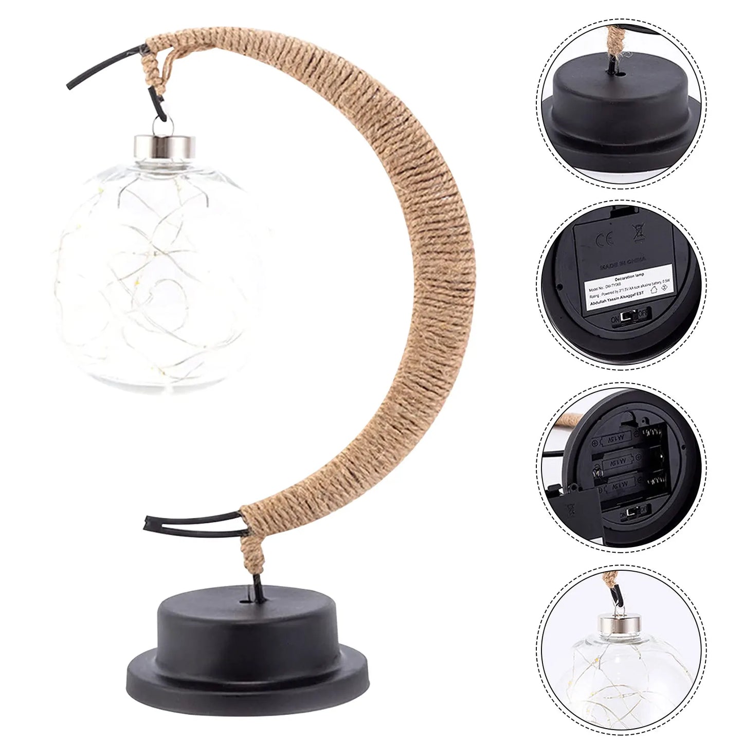 Lampe de table Lune pour salon - Veilleuse élégante et décoration intérieure