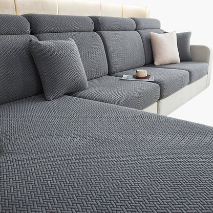 Ecksofa Bezug - Dehnbare Stoff - Montageanleitung enthalten