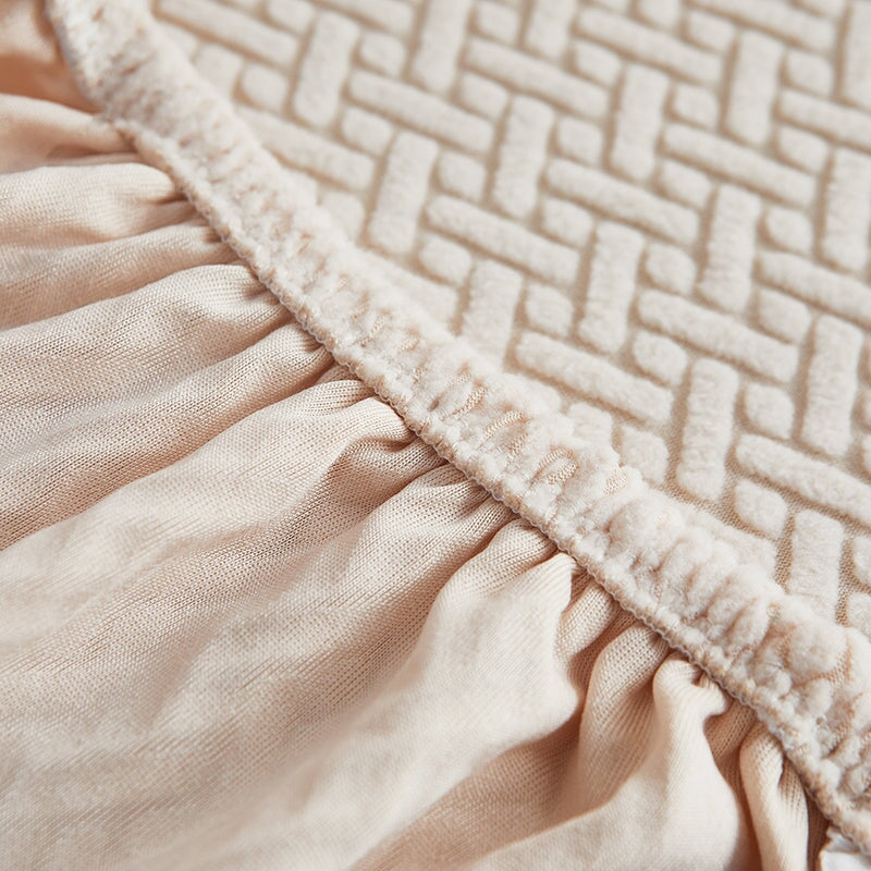 Ecksofa Bezug - Dehnbare Stoff - Montageanleitung enthalten