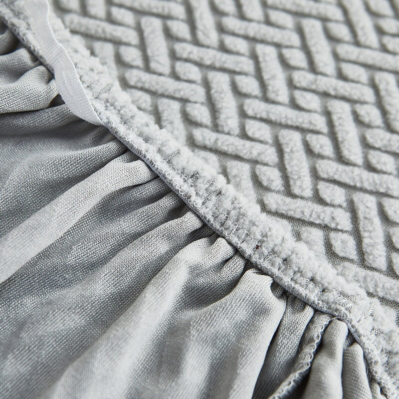 Ecksofa Bezug - Dehnbare Stoff - Montageanleitung enthalten