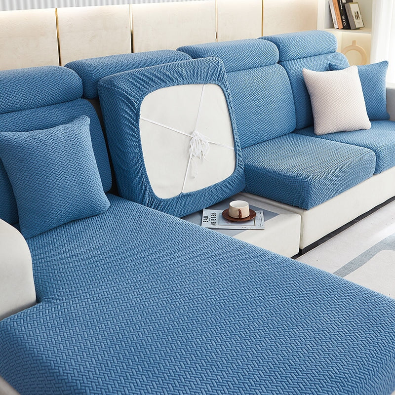 Ecksofa Bezug - Dehnbare Stoff - Montageanleitung enthalten