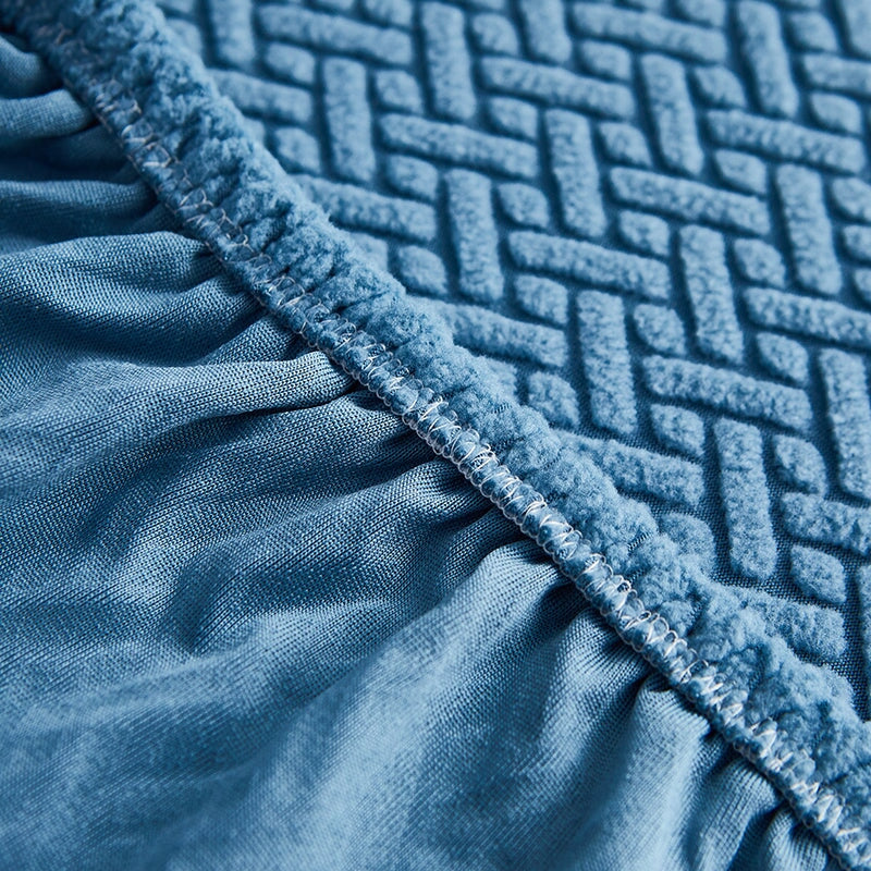 Ecksofa Bezug - Dehnbare Stoff - Montageanleitung enthalten