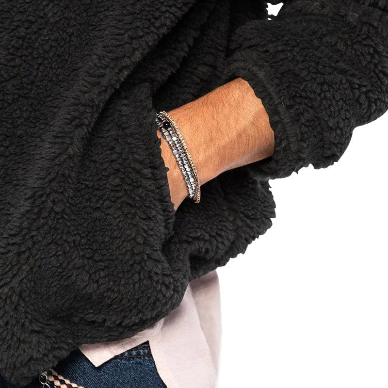 Sweat à capuche zippé Teddyfleece pour hommes | Weiche Wärme und lässiger Alltagsstil
