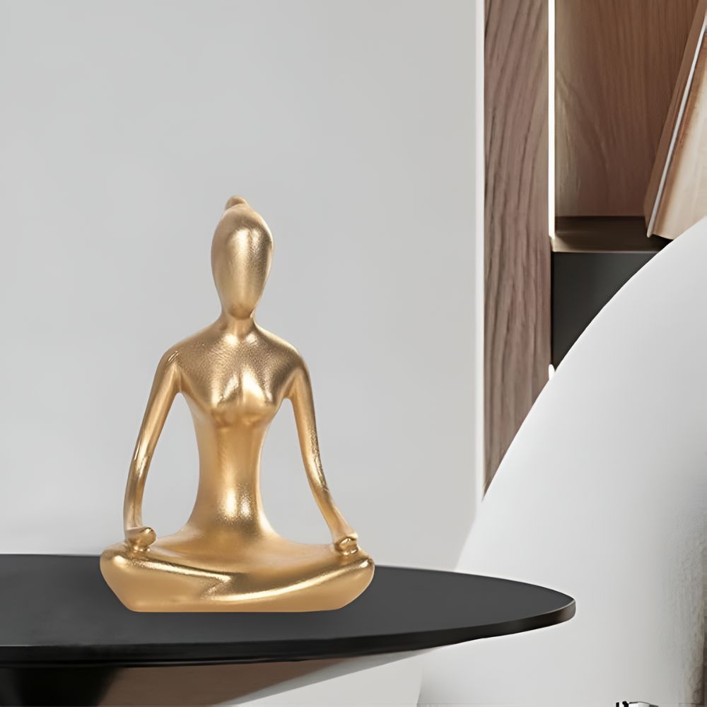 Zen Meditating Woman Statue for Home Decor and Yoga Enthusiasts
