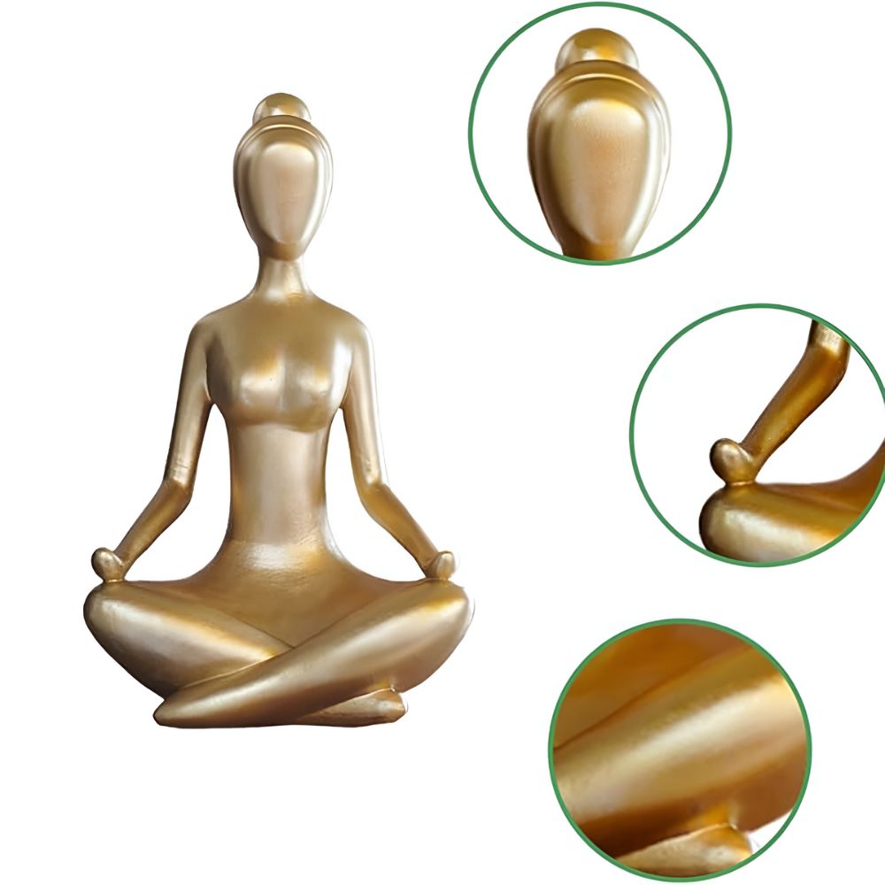 Zen Meditating Woman Statue for Home Decor and Yoga Enthusiasts