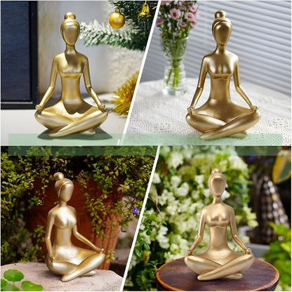 Zen Meditating Woman Statue for Home Decor and Yoga Enthusiasts