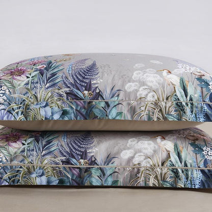 2 Pack Botanical Pillowcases - 100% Egyptian Cotton, 500 Thread Count