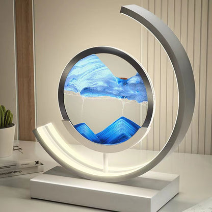 Adjustable LED Sand Art Table Lamps for Living Room Decor
