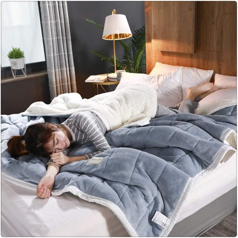 Weighted Blanket Sherpa Fleece Duvet Cover for Ultimate Sleep Comfort