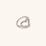 Nalini - Hollow Heart Ring — bringing modern charm to your space.