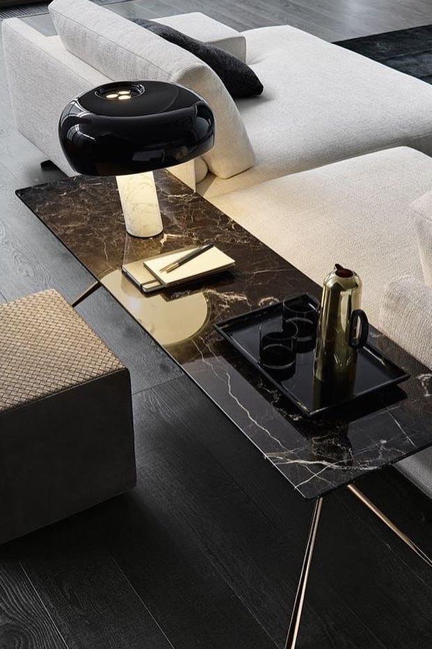 Lampe de table élégante en marbre pour chambre, salon et bureau