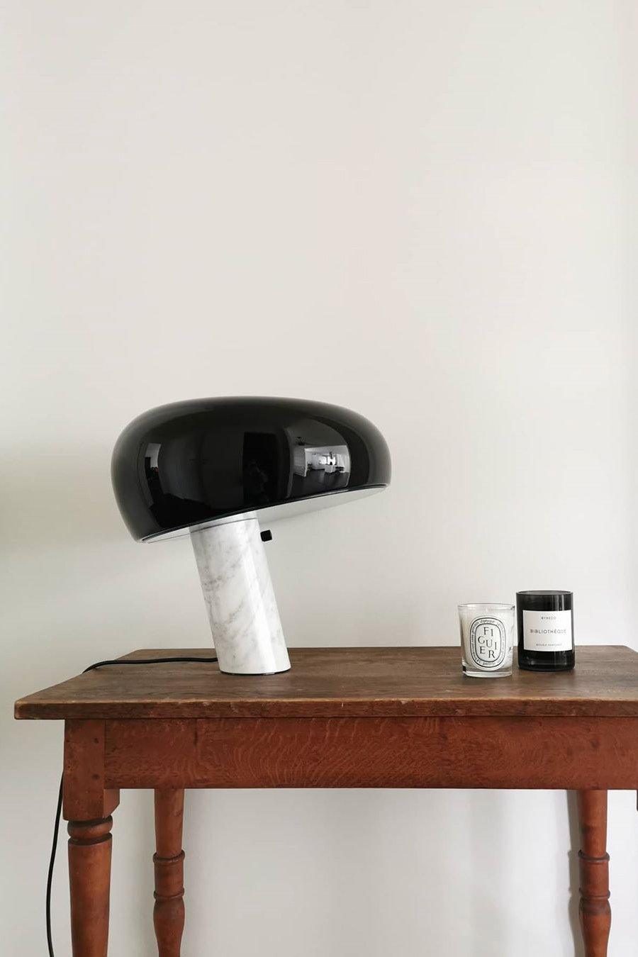 Lampe de table élégante en marbre pour chambre, salon et bureau