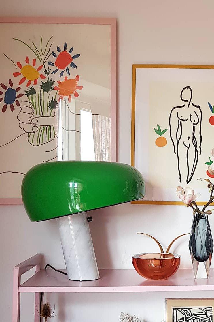 Lampe de table élégante en marbre pour chambre, salon et bureau