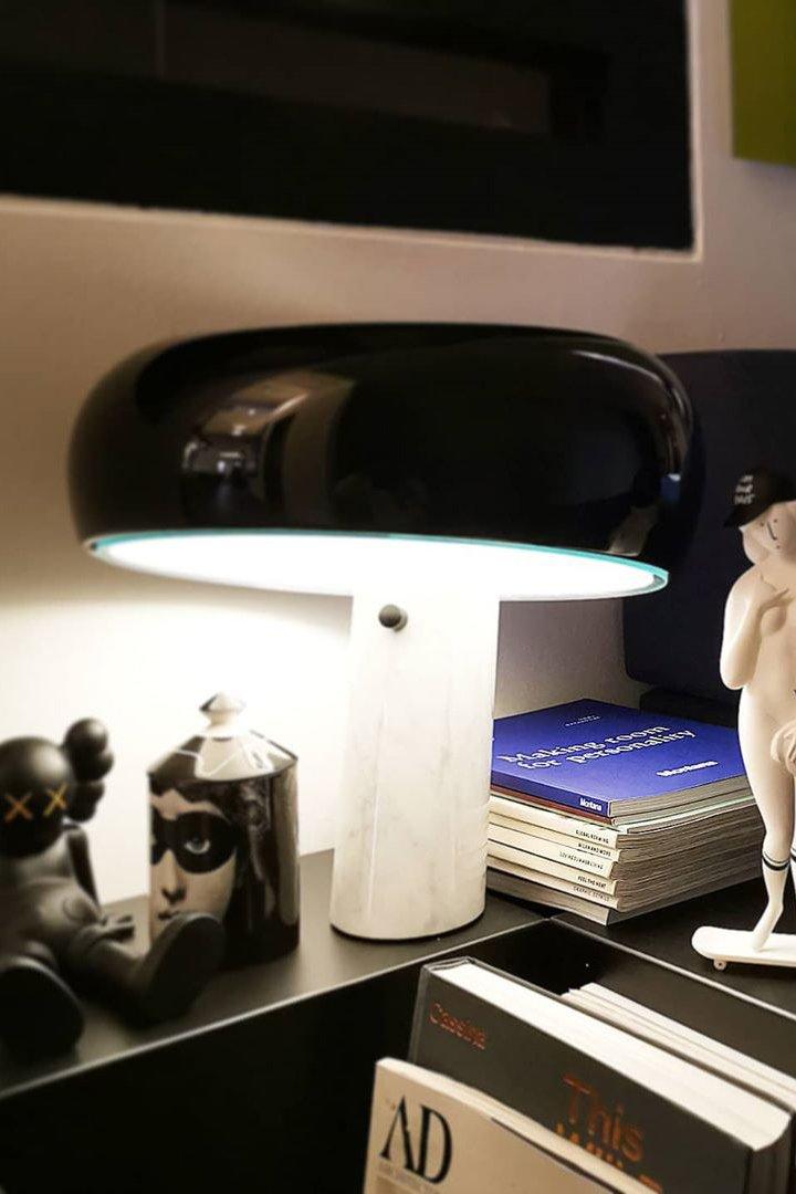 Lampe de table élégante en marbre pour chambre, salon et bureau