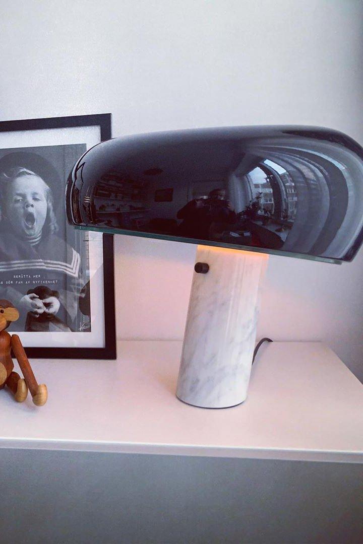 Lampe de table élégante en marbre pour chambre, salon et bureau