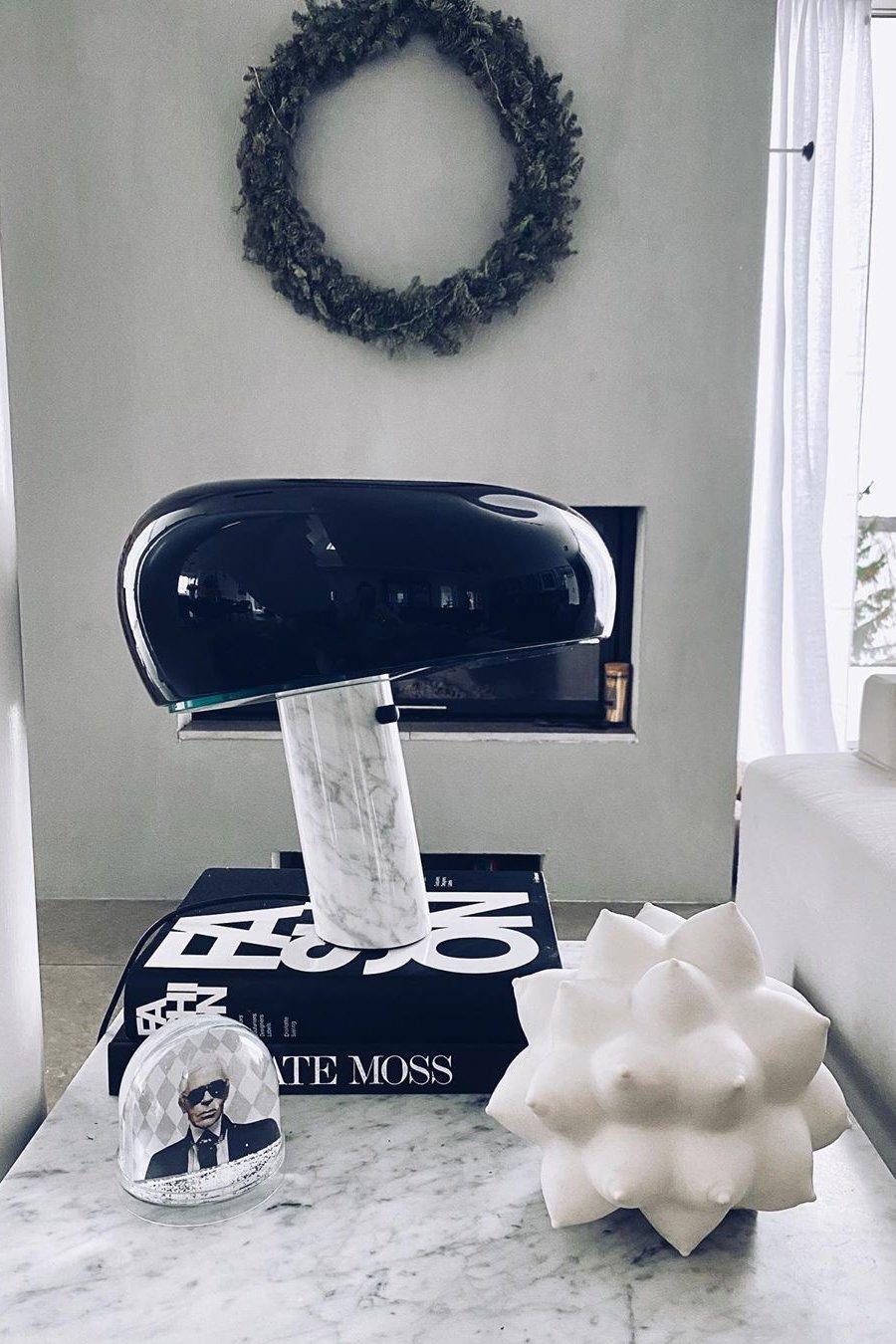 Lampe de table élégante en marbre pour chambre, salon et bureau