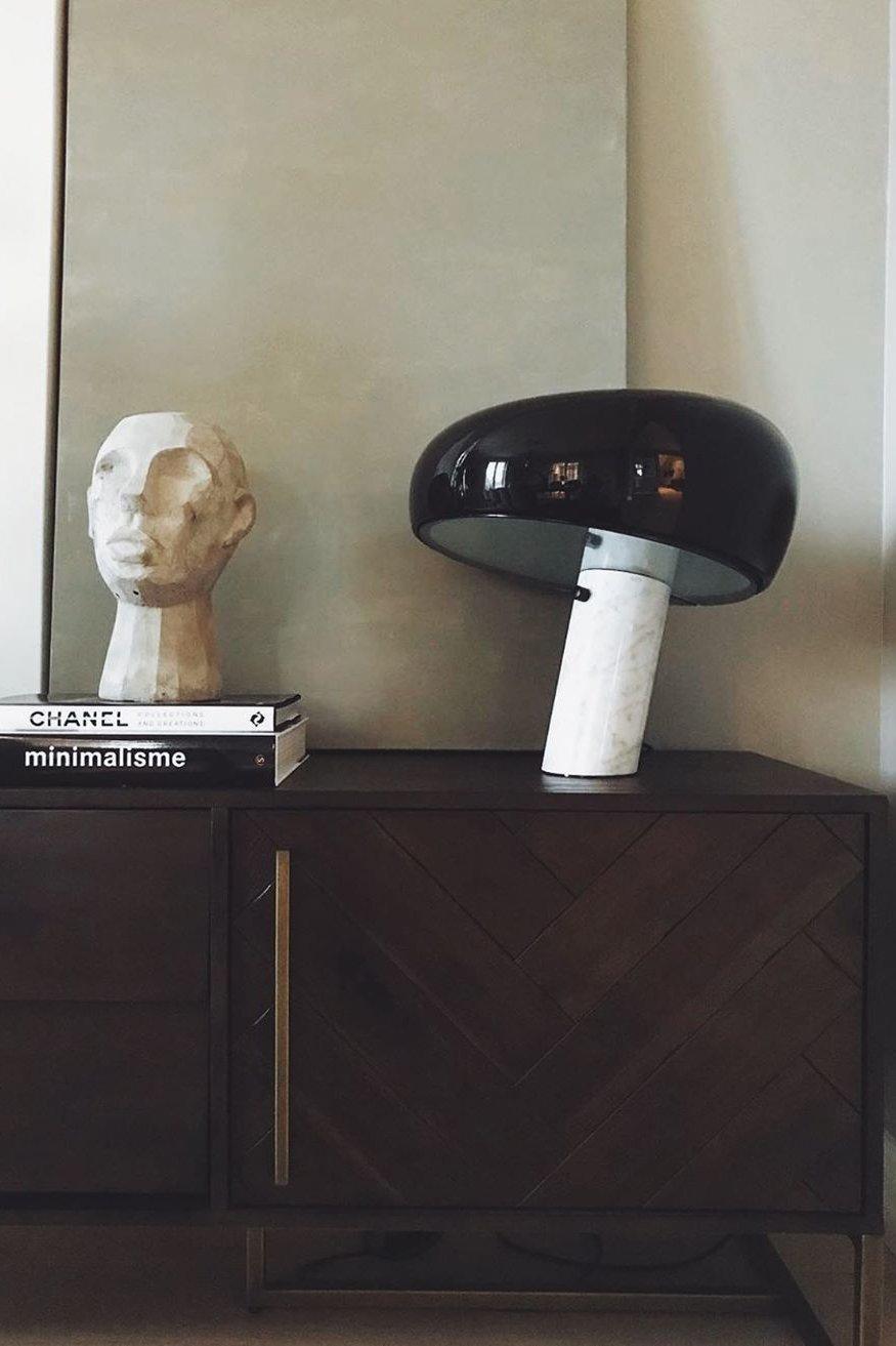 Lampe de table élégante en marbre pour chambre, salon et bureau