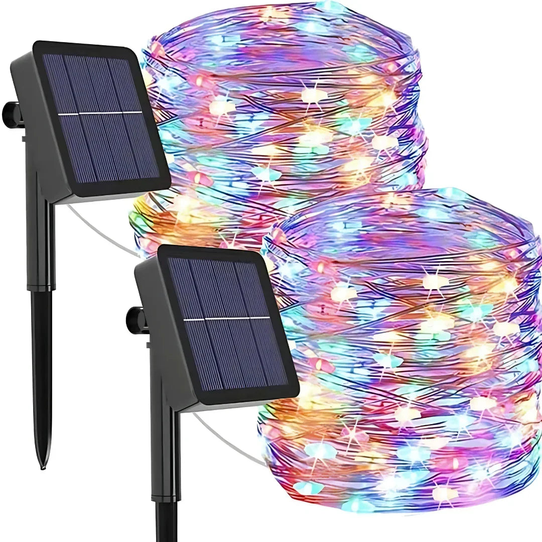 Guirlande lumineuse solaire - Außenbeleuchtung - Weihnachtsdekoration