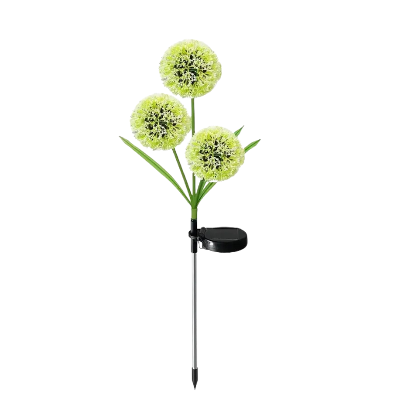 Lampes solaires de jardin à LED colorées – Décoration étanche pour allée de pissenlits