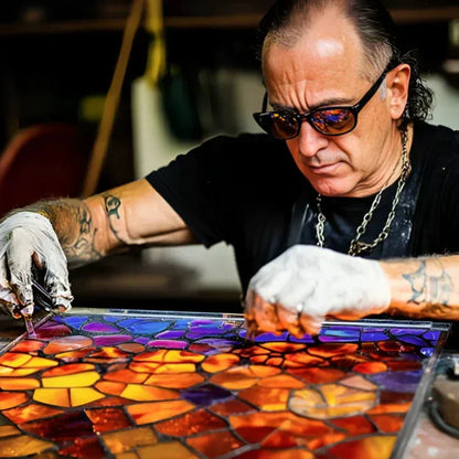 Buntglas Tischlampe - Nachttischlampen - Schlafzimmerlampen