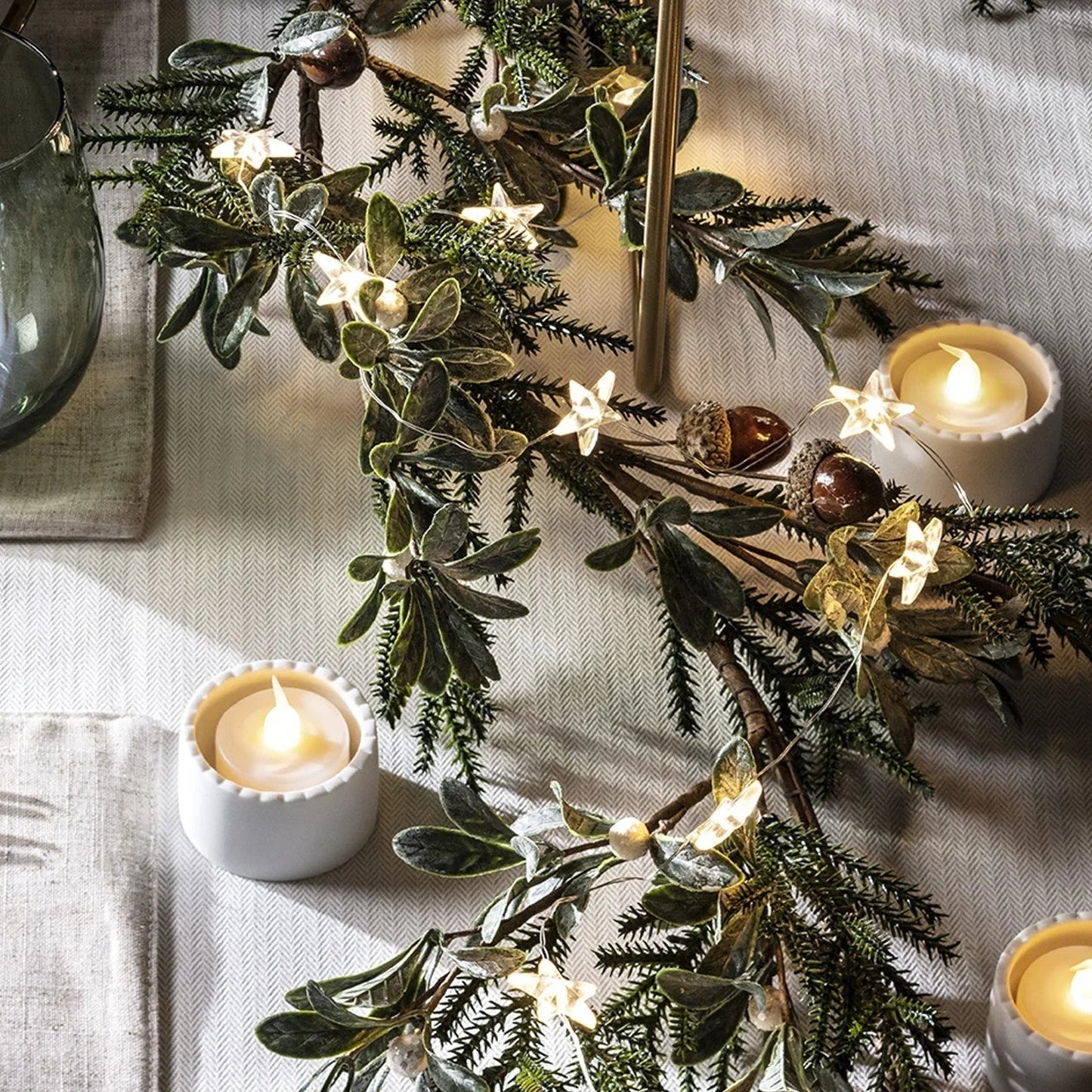 Sternenfee Lichterkette - Weihnachtsdekoration - Warmweißer Glanz