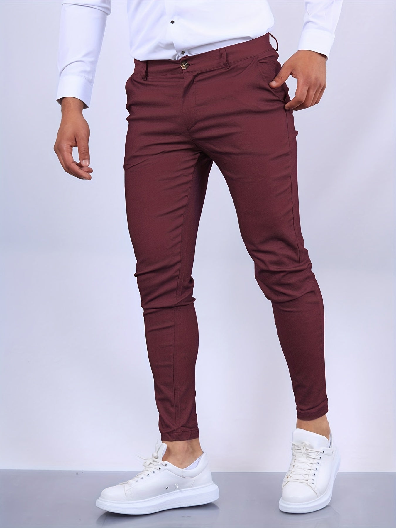 Chino-Hosen | Slim Fit | Business Casual | Skinny Chinos | Herren-Hosen