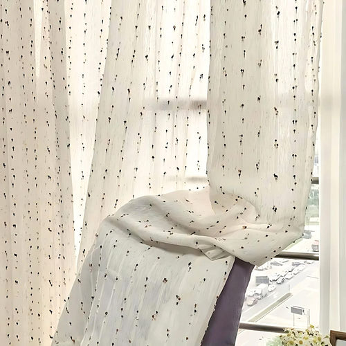 Suikerbonen Regenboog Tulle Gordijn