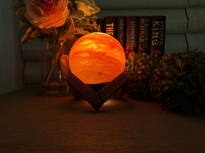 Lampe de sel naturel de l'Himalaya - Lampe en cristal artisanale pour la décoration et le bien-être de la maison