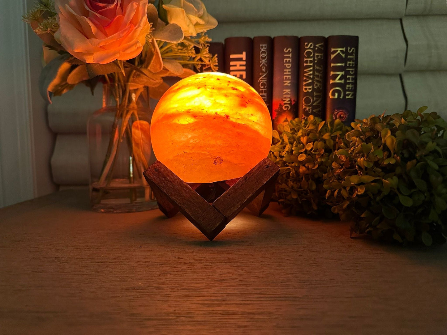 Lampe de sel naturel de l'Himalaya - Lampe en cristal artisanale pour la décoration et le bien-être de la maison