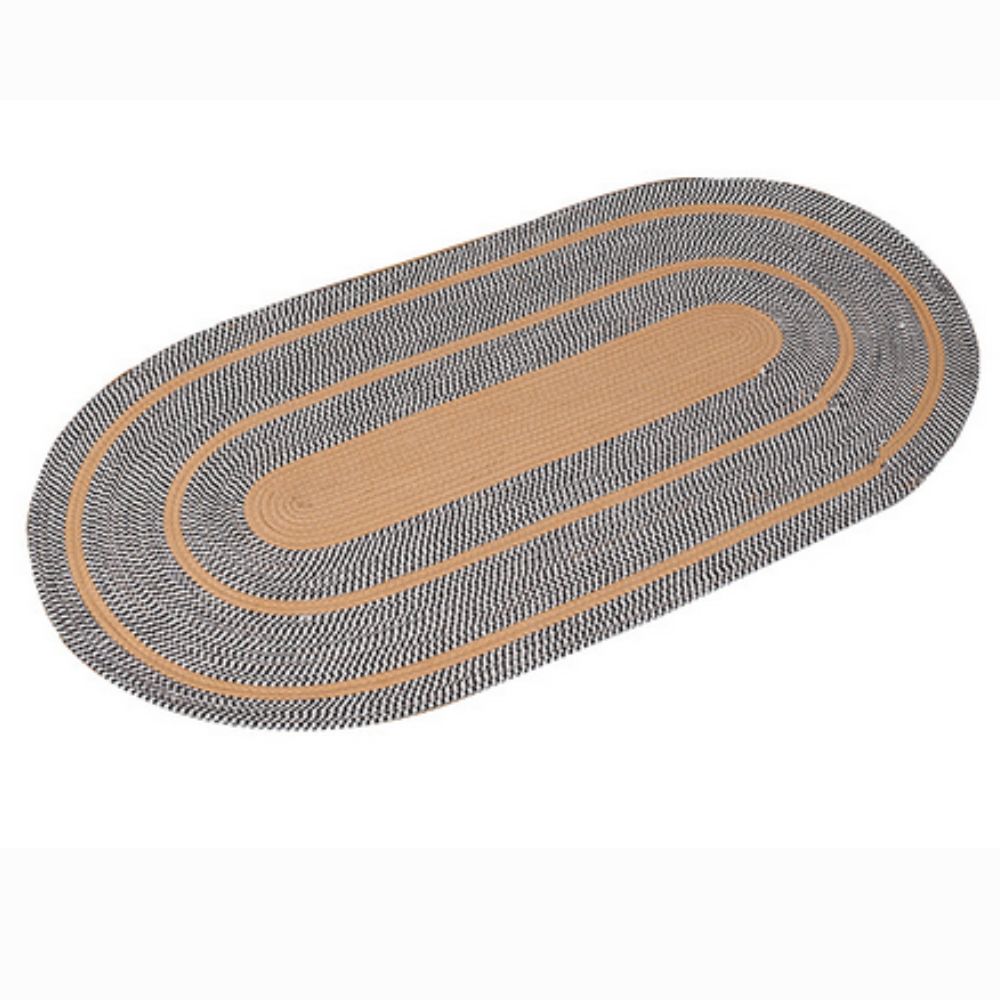Bohemian Sun Spiral Oval Area Rug for Living Room & Bedroom Decor