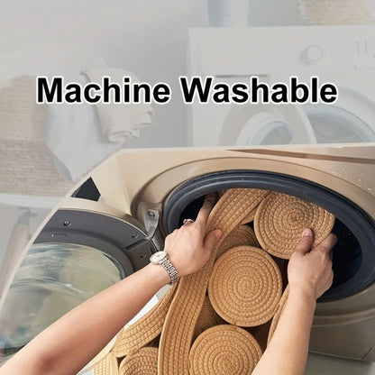 Bohemian Sun Spiral Oval Area Rug for Living Room & Bedroom Decor