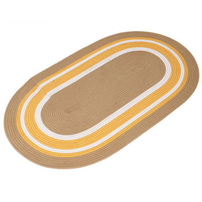 Bohemian Sun Spiral Oval Area Rug for Living Room & Bedroom Decor