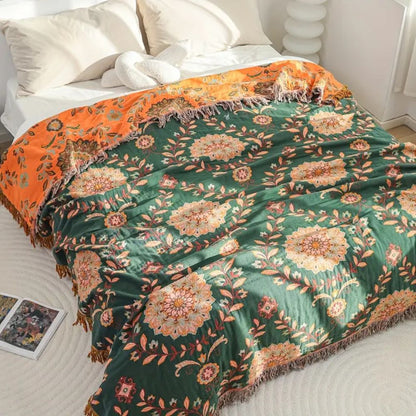 Sunfern Vintage Wendedecke aus Baumwolle