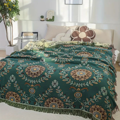 Sunfern Vintage Wendedecke aus Baumwolle