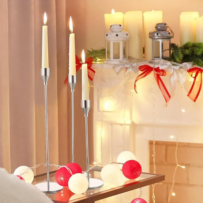 Ensemble élégant de grands bougeoirs - Trio moderne et chic pour la décoration intérieure