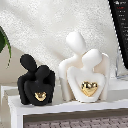 Abstracte Liefhebbers Sentimentele Beeld