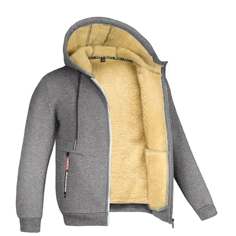 Cardigan Rits pour hommes – Warme Winterlaag met Zachte Voering