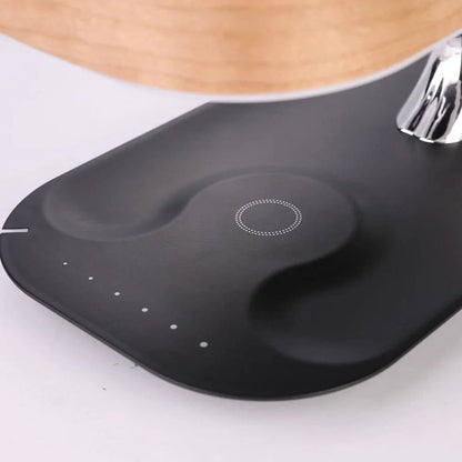 Lampe de table intelligente avec haut-parleur Bluetooth et chargeur sans fil