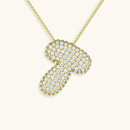 Collier Esme - Initiale en forme de bulle avec diamant — conçu pour inspirer votre style de vie.