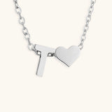 Mallory - Love Initial Letter Necklace — bringing modern charm to your space.