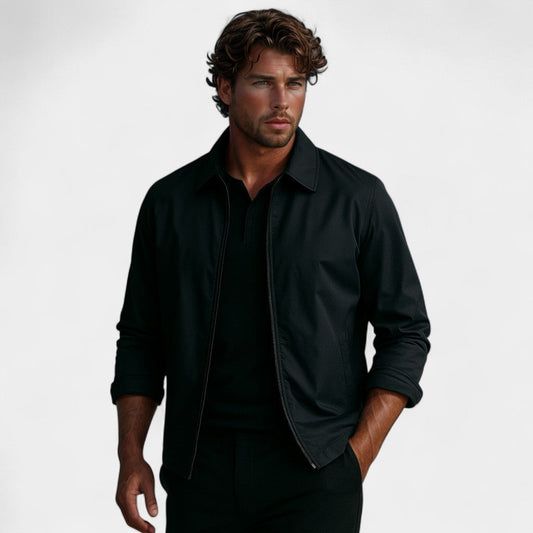 Riche Herren Nylonjacke – Coupe-vent léger et minimaliste