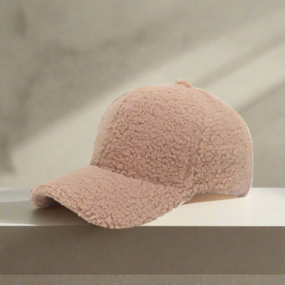 Bonnet de baseball en polaire douce effet peluche | Bonnet d'hiver ajustable pour enfants