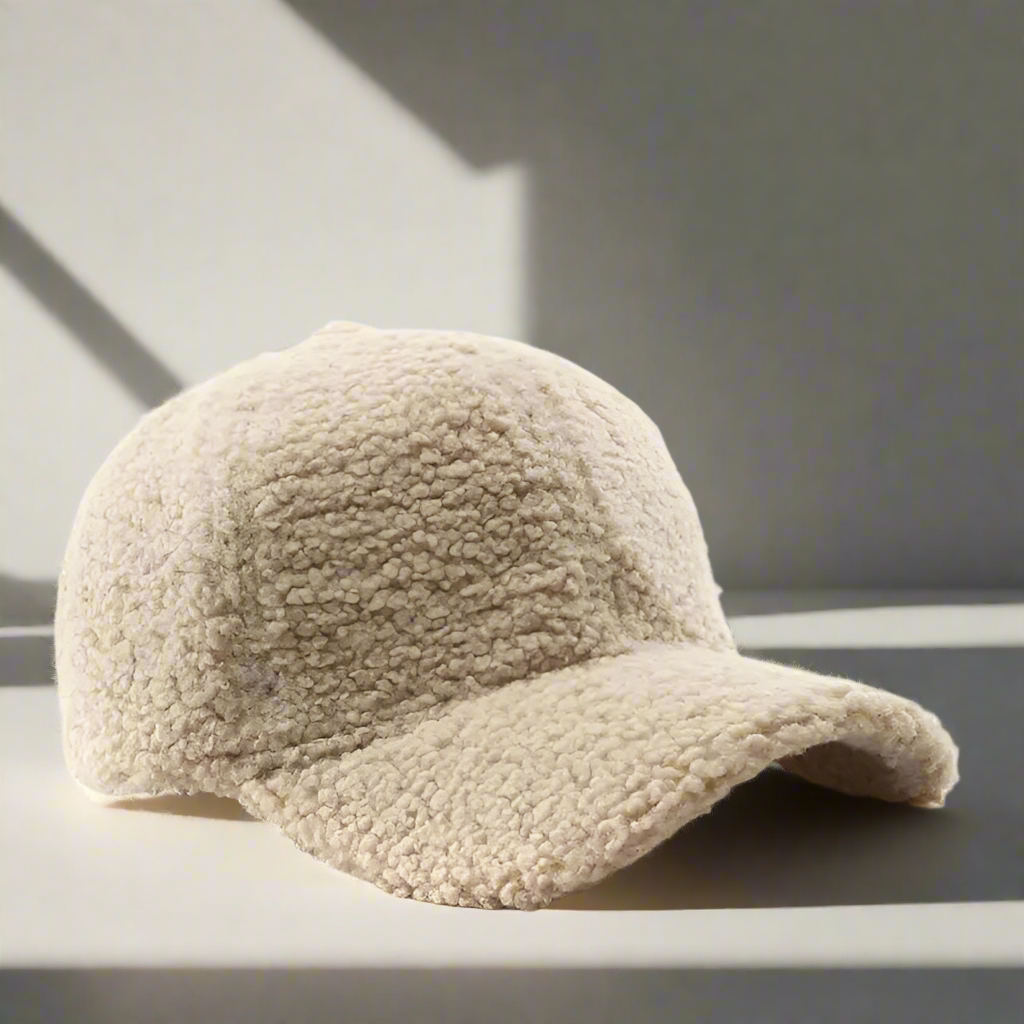 Bonnet de baseball en polaire douce effet peluche | Bonnet d'hiver ajustable pour enfants