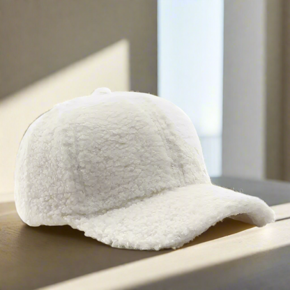 Bonnet de baseball en polaire douce effet peluche | Bonnet d'hiver ajustable pour enfants
