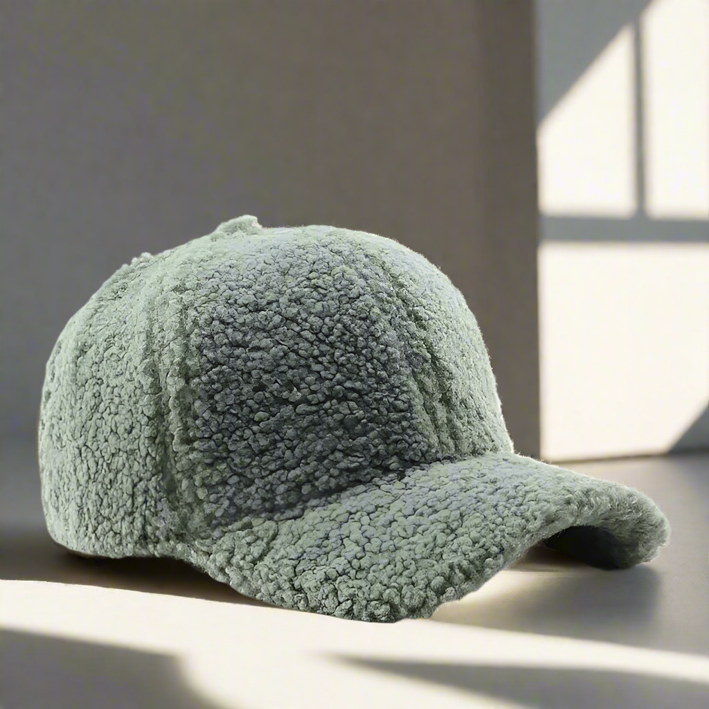 Bonnet de baseball en polaire douce effet peluche | Bonnet d'hiver ajustable pour enfants