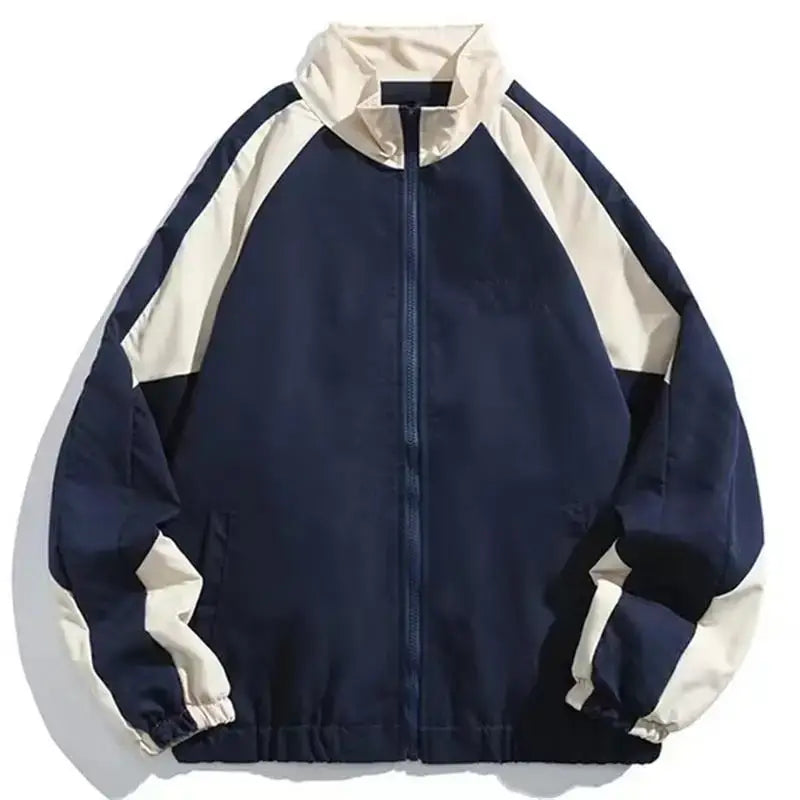 Trainingsjacke - Mit Reißverschluss - Oversized - Windbreaker-Jacke - Herrenjacke