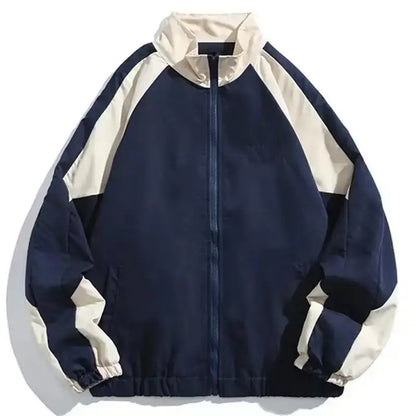 Trainingsjacke - Mit Reißverschluss - Oversized - Windbreaker-Jacke - Herrenjacke